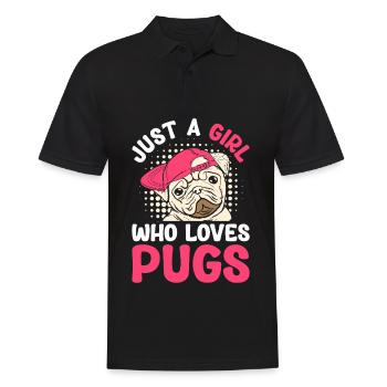 Carlin Chiens Amour Chien - Polo Homme - noir - Devant - Kai (181cm)