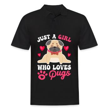 Carlin Chiens Amour Chien - Polo Homme - noir - Devant - Kai (181cm)
