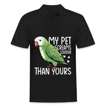 Moine vert Acteur Quaker Conure Perroquets - Polo Homme - noir - Devant - Kai (181cm)