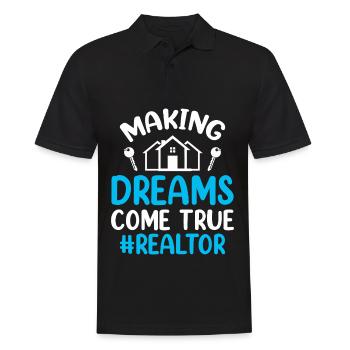 Agents immobiliers Agents immobiliers - Polo Homme - noir - Devant - Kai (181cm)
