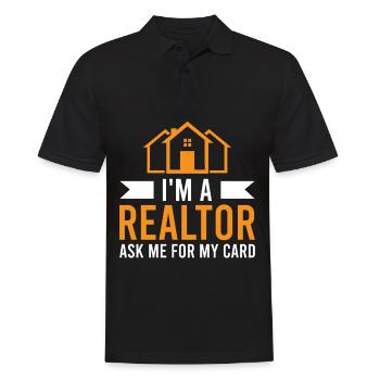 Agents immobiliers Agents immobiliers - Polo Homme - noir - Devant - Kai (181cm)