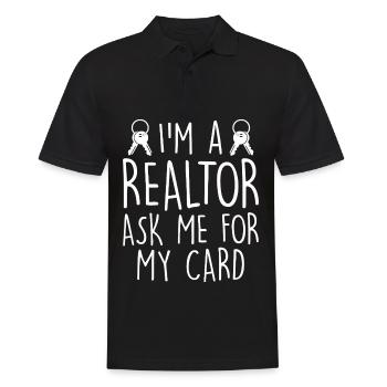 Agents immobiliers Agents immobiliers - Polo Homme - noir - Devant - Kai (181cm)