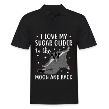 Sugar glider - Men's Polo Shirt - black - Front - Kai (181cm)
