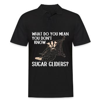 Sugar glider - Men's Polo Shirt - black - Front - Kai (181cm)