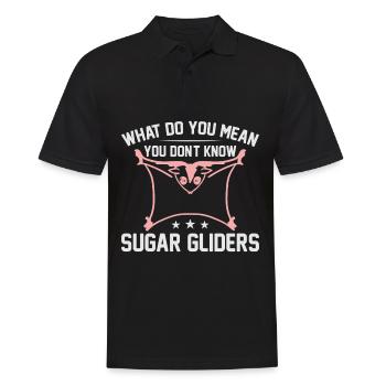Sugar glider - Men's Polo Shirt - black - Front - Kai (181cm)