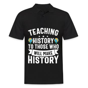 Appréciation du professeur d’histoire Cours d’histoire - Polo Homme - noir - Devant - Kai (181cm)