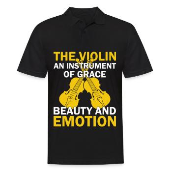 Musiciens de violon, professeurs de violon, amateurs de violon - Polo Homme - noir - Devant - Kai (181cm)