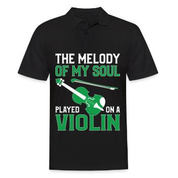 Violin Musicians, Violin Teachers, Violin Lovers - Men's Polo Shirt - black - Front - Kai (181cm)