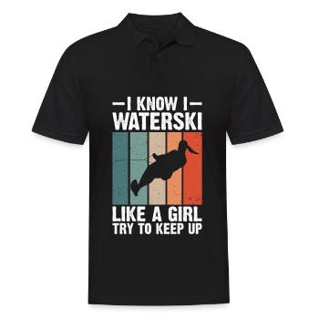 Ski nautique pour femmes filles skieuses nautiques - Polo Homme - noir - Devant - Kai (181cm)