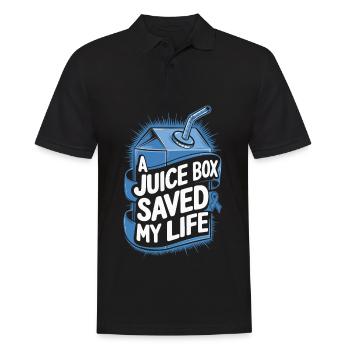 Getränk Flasche Rettet mein Leben - Männer Poloshirt - Schwarz - Vorne - Kai (181cm)