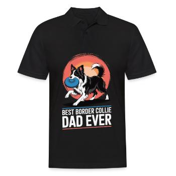 Border Collie Propriétaire de chien pour les amoureux des chiens - Polo Homme - noir - Devant - Kai (181cm)