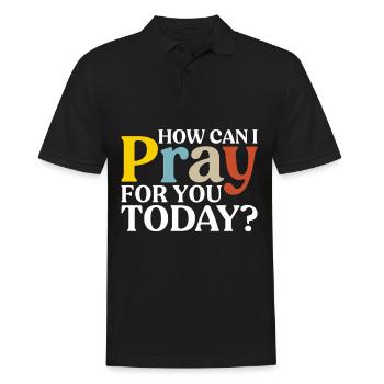 God Jesus Pastor Chrstian - Men's Polo Shirt - black - Front - Kai (181cm)