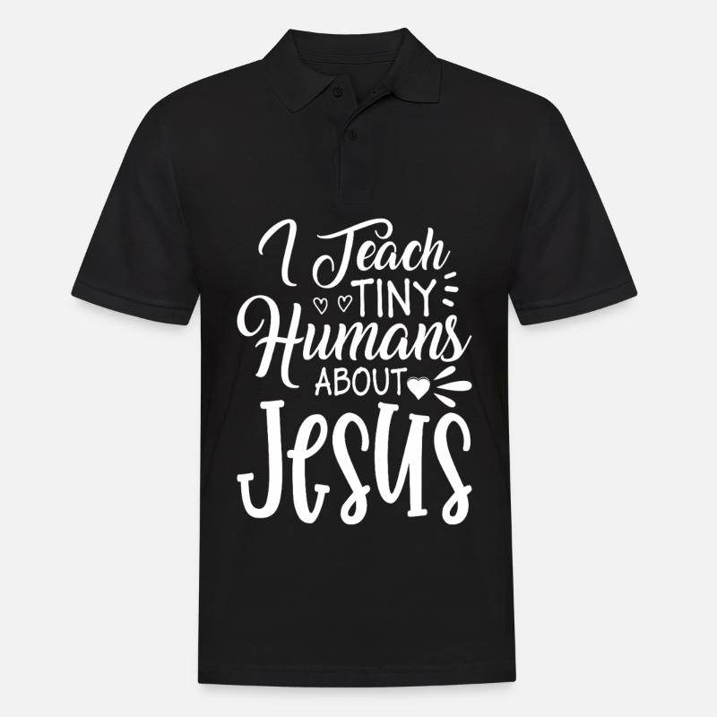 Dieu Jésus Pasteur Chrstian - Polo Homme - noir