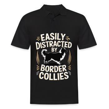 Border Collies Propriétaires de chiens Amoureux des chiens - Polo Homme - noir - Devant - Kai (181cm)