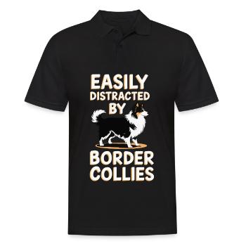 Border Collies Propriétaires de chiens Amoureux des chiens - Polo Homme - noir - Devant - Kai (181cm)