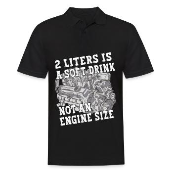 2 litres est une boisson gazeuse pas une taille de moteur - Auto - Polo Homme - noir - Devant - Kai (181cm)
