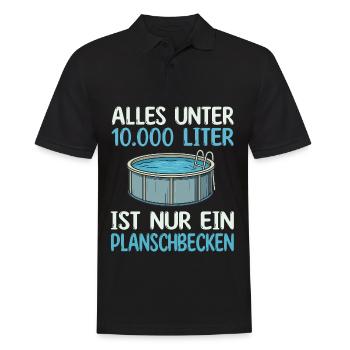 Tout ce qui est inférieur à 10 000 litres n’est qu’une pataugeoire - Polo Homme - noir - Devant - Kai (181cm)