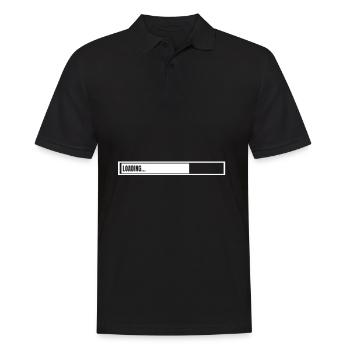 Loading... - Männer Poloshirt - Schwarz - Vorne - Kai (181cm)