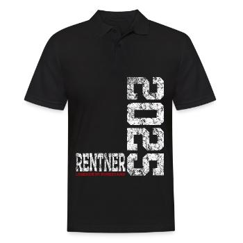 RENTNER 2025 RENTE LEGENDE IM RUHESTAND 2025 - Männer Poloshirt - Schwarz - Vorne - Kai (181cm)