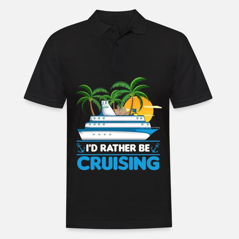 Kreuzfahrt - Männer Poloshirt - Schwarz