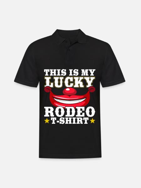 Cowboy - Männer Poloshirt - Schwarz