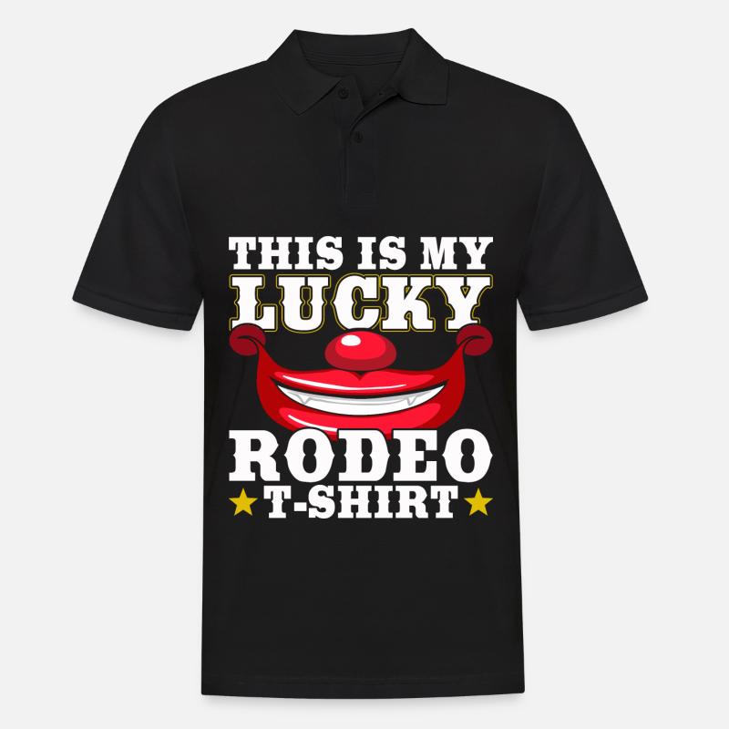 Cowboy - Männer Poloshirt - Schwarz