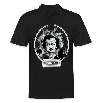 Edgar Allan Poe - Nevermore Shirt - Men's Polo Shirt - black - Front - Kai (181cm)