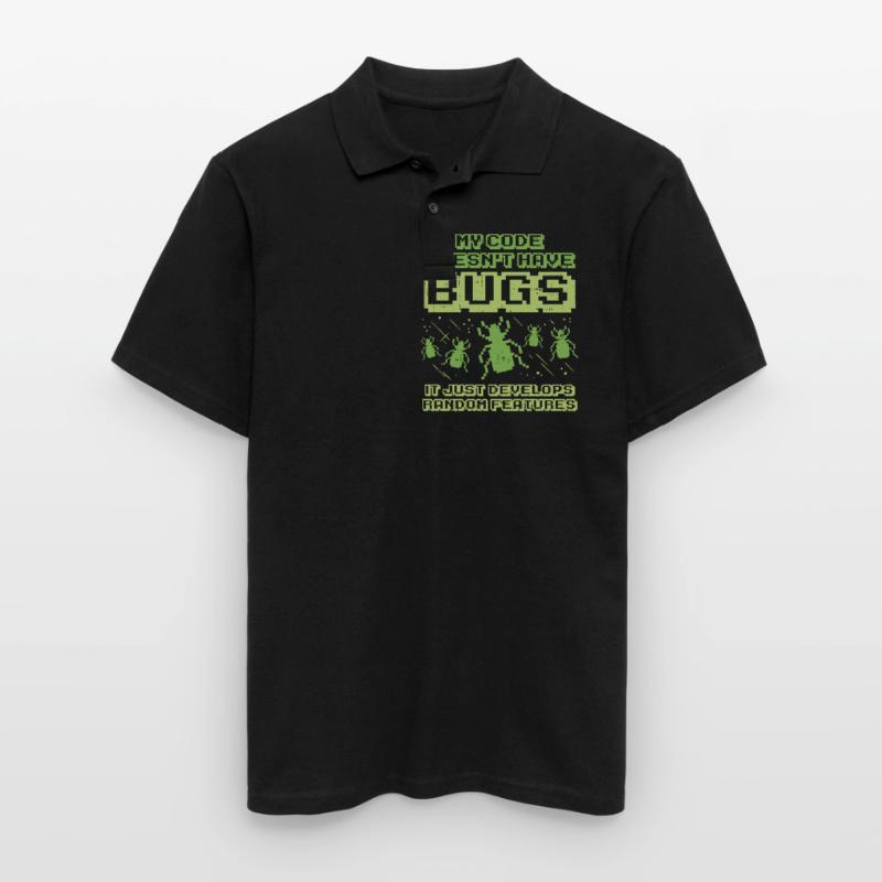 Code Bug Test Programmer Developer Gift Men's Polo Shirt