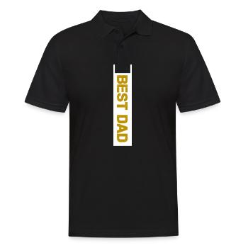 No.1 BEST DAD T-Shirt - Men's Polo Shirt - black - Front - Kai (181cm)