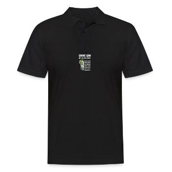 Ohne Gin ist alles doof! Gin und Tonic Sprüche - Männer Poloshirt - Schwarz - Vorne - Kai (181cm)
