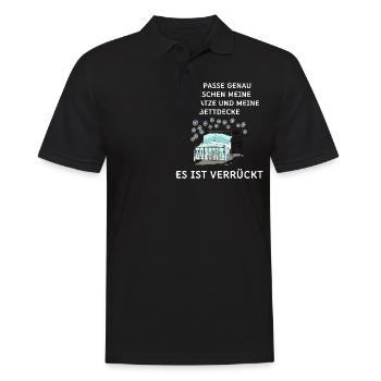 Schlaf Oberteil Schlafanzug Pyjama Schlafshirt - Männer Poloshirt - Schwarz - Vorne - Kai (181cm)