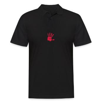 Empreinte de la main - Polo Homme - noir - Devant - Kai (181cm)