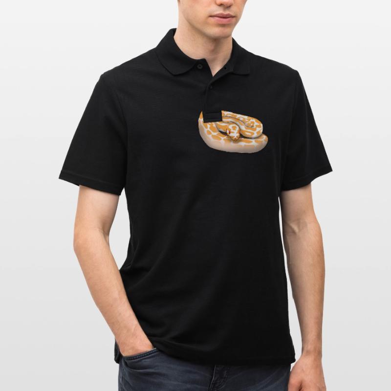 Lavender Albino Ball Python (Python regius) Schla Polo Homme