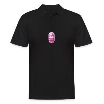Take A Chill Pill Faultier Sloth Kawaii - Männer Poloshirt - Schwarz - Vorne - Kai (181cm)