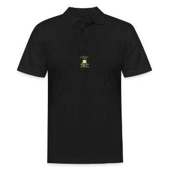 Frosch Liebhaber Kinder Frösche - Männer Poloshirt - Schwarz - Vorne - Kai (181cm)