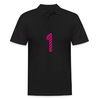 1. 1 YEAR. 1st ANNIVERSARY. 1 YEAR BIRTHDAY - Men's Polo Shirt - black - Front - Kai (181cm)