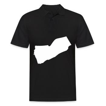 Jemen Landkarte Flagge - Männer Poloshirt - Schwarz - Vorne - Kai (181cm)