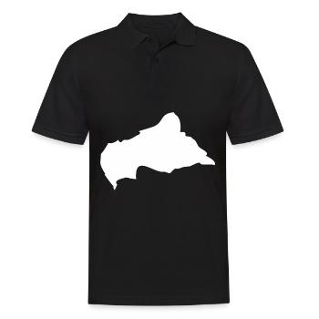 Drapeau de la carte de la République centrafricaine - Polo Homme - noir - Devant - Kai (181cm)