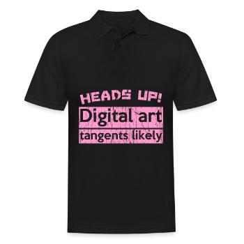 Heads Digital art tangents likely - Männer Poloshirt - Schwarz - Vorne - Kai (181cm)