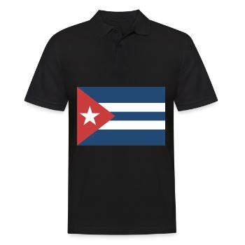 Armoiries du drapeau cubain - Polo Homme - noir - Devant - Kai (181cm)