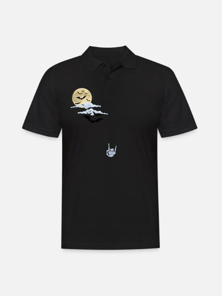 Halloween rocks - Men's Polo Shirt - black