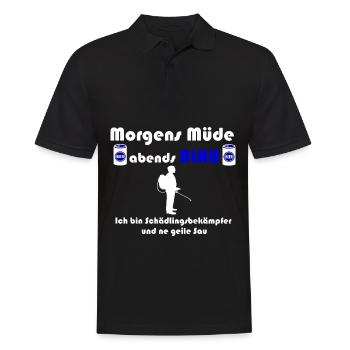 Schädlingsbekämpfer Kammerjäger Geschenk Lustig - Männer Poloshirt - Schwarz - Vorne - Kai (181cm)