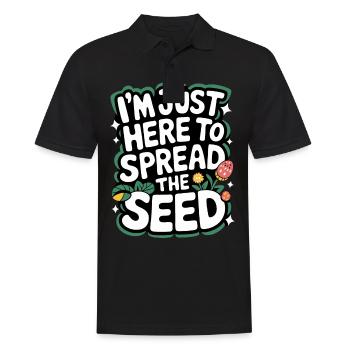 Gardener Garden Plants Gardening - Men's Polo Shirt - black - Front - Kai (181cm)
