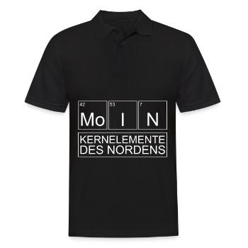 Kernelemente des Nordens Norddeutsch - Männer Poloshirt - Schwarz - Vorne - Kai (181cm)