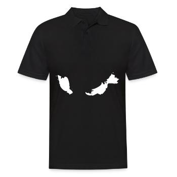 Drapeau de carte malaisie - Polo Homme - noir - Devant - Kai (181cm)