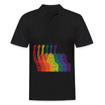 Journée internationale de la femme LGBTQ Cadeau De Girlpower - Polo Homme - noir - Devant - Kai (181cm)
