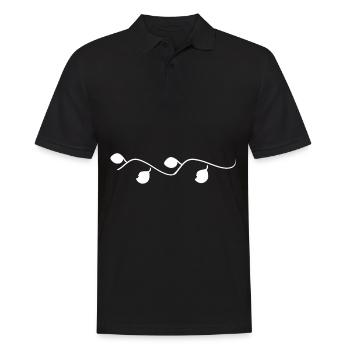 Branch Leaves Nature Symbol - Men's Polo Shirt - black - Front - Kai (181cm)