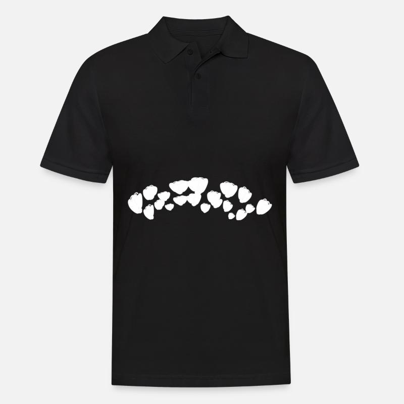 bogen form symbol - Männer Poloshirt - Schwarz