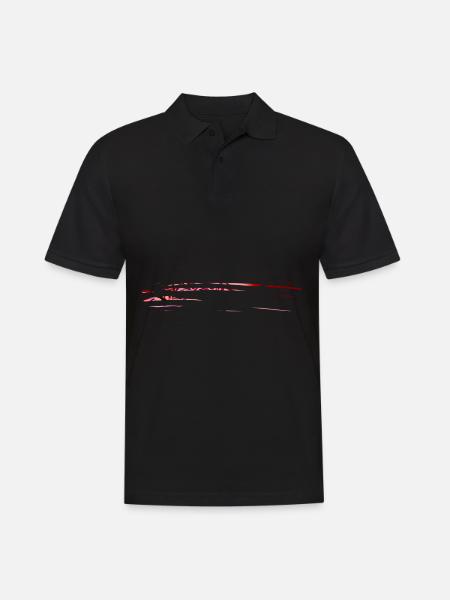 lines line - Men's Polo Shirt - black
