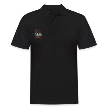 Raccoon 4th of July Fireworks Party - Men's Polo Shirt - black - Front - Kai (181cm)